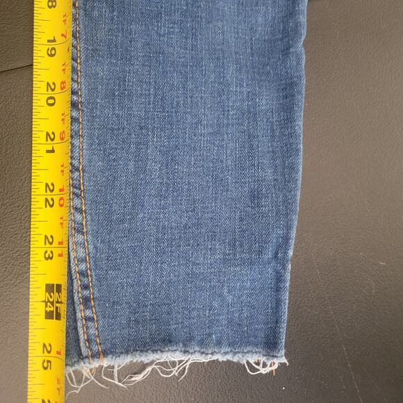Old Navy Jeans Size 4 Blue Rockstar Super Skinny Mid Rise 5 Pocket Stretch Comfy - Picture 9 of 11